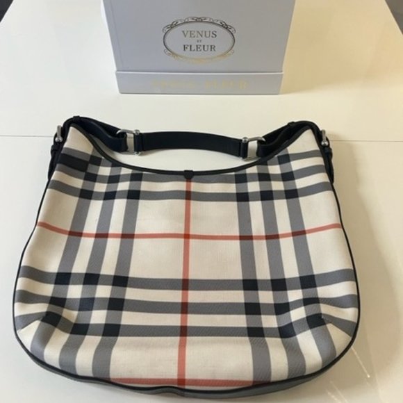 BURBERRY Super Nova Check Hobo - Picture 1 of 9